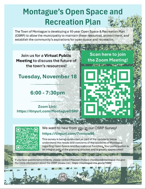 Share Your Input on Montague's 10-Year Open Space & Recreation Plan: Survey